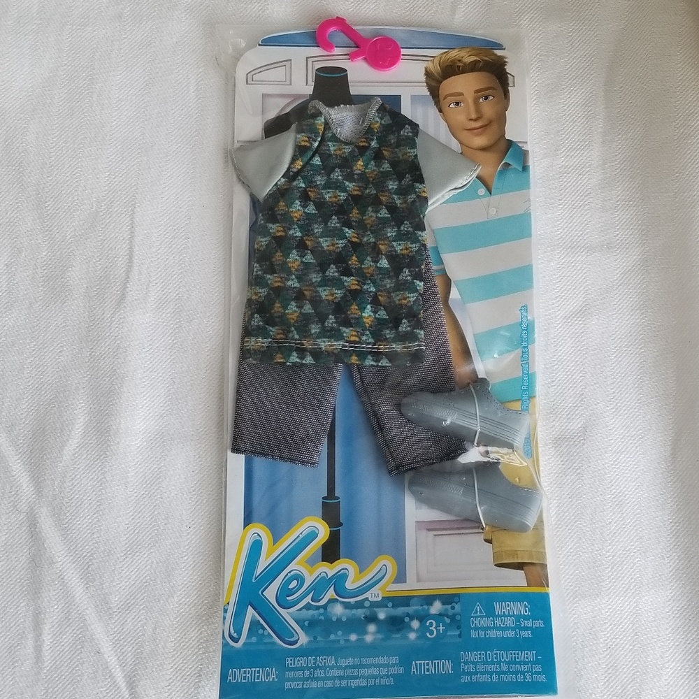 Barbie Ken Fashion Casual Print Shirt & Jeans